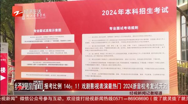 戏剧影视表演最热门 2024浙音校考